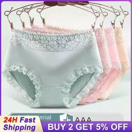 Women's Panties Moulding Curve Lace-trimed Cotton Crotch Men's And Underwear Home Clothes Breathable -waist Ms.