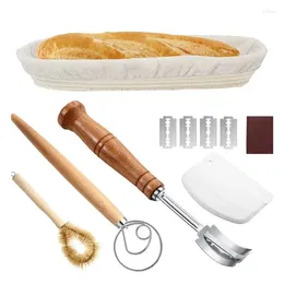 Baking Tools Proofing Basket For Bread Multipurpose Non-Sticky Portable With Dough Whisk Oval Making