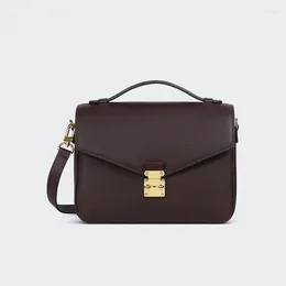 Evening Bags Genuine Leather Luxury High-quality Handbag Fashionable Printed Bag Women's Square Adjustable Shoulder