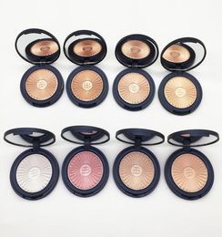 Beauty Glazed Makeup Bronzer Highlighter Powder Face Contour Glow Metallic Eyeshadow Palette Blush Skin Brighten Rose Gold Peach 84490780