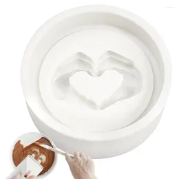 Baking Tools Heart Mold High Temp Resistant Flexible Reusable Food-Grade Fondant Silicone Mould For Fondants Candles