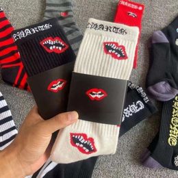 Men's Socks 3PCS Fashion Sports Breathable Cotton Designer Brand Long Tube Skateboard Casual Women Luxury Sock