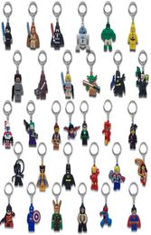 MOQ500PCS Super Hero Metal Key Chains Cute Cartoon Soft Key Ring PVC Anime Figure Keychain Car Key Holder Accessories Ornaments 1373342