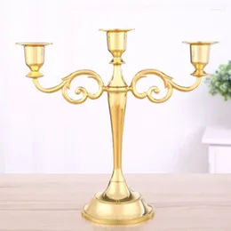 Candle Holders Holder Gold Candlestick European Romantic Stand Home Festival Wedding Centerpieces Decoration