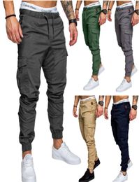 Designer maschili jogger jogger chinos jogger magro camuffato maschi di moda famosi pantaloni harem lunghi pantaloni a colori solidi uomini Trous6688381