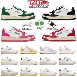 cheap Designer Autrys Action Casual Shoes Autries Platform Sneakers High Green Golden Panda White Red Purple Sliver Lows mens shoes Loafers Women Men Trainers