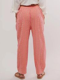 Women's Pants Women S Y2K Striped Pajama Casual Loose Low Rise Baggy Lounge Trousers Sleep Comfy Palazzo Joggers