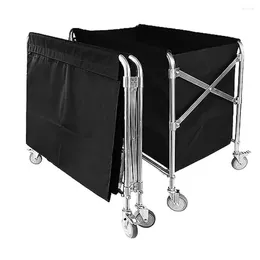 Laundry Bags Heavy Duty Foldable Metal Cart With 4 Wheels Bushel Basket Commercial Home