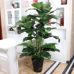 Decorative Flowers Simulation Plants Green Potted Fake Flower Indoor Tree Large Artificial Floor-Standing Decorations Bonsai