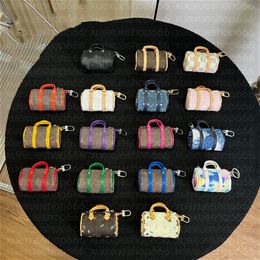 Luxury Bags Womens Key Wallets Designer Brand Mini Boston Bag Pouch Bags Coin Purses Mini KEEPALL Bags Keychain Brown Letter Plaid Purse Men Totes Bags Pendant Charms