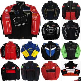 Mens Jackets Af1 F1 Forma One Racing Jacket Autumn And Winter Fl Embroidered Logo Cotton Clothing Spot Sales Ag Drop Delivery Apparel Otaep