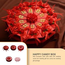 Gift Wrap 10 Pieces/Set Wedding Candy Box Sweet Cake Storage Boxes Container Gifts Paper Party Decorative Supply Wine Medium