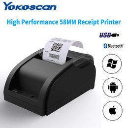 58MM USBBluet Thermal Receipt Printer High Speed Printing 80mm/sec Compatible with ESC/POS Print Commands for restaurant 58A 240430