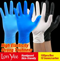 Food Grade Disposable Nitrile Gloves Wearresistant Antistatic Nitrile Gloves White Rubber Labor Protection Dishwashing Gloves YL3369177