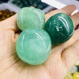 Decorative Figurines Natural Green Healing Energy Stone Reiki Crystal Home Decor Ore Mineral Aquarium