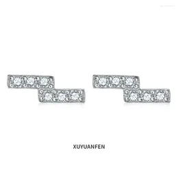 Stud Earrings XUYUANFEN's Minimalist Letter Female Niche Design Full Diamond Zircon European And American High-quality