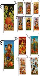 Halloween Thanksgiving Christmas decorations garden flag Welcome Autumn Fall Pumpkin Flags Hanging Garden Banner Home Party Decora7625304