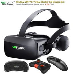 Original J20 4K VirtUAl Reality 3D Glasses Box Stereo VR Google Cardboard Headset Helmet for Android Phone Max 67Rocker 240506