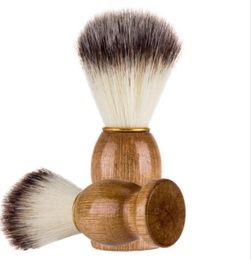 Man Shaving Beard Brush Wood handle Face Beard Cleaning Men Shaving Razor Brush Cleaning tool3137881