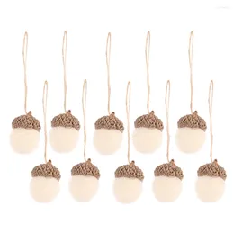 Vases 10 Pcs Pine Cones Felt Acorn Bunches Halloween Wreath Christmas Festival Pendants