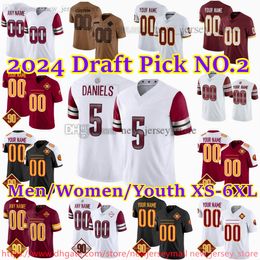 5 JaydenDaniels Jersey 2024 Draught Pick NO.2 Custom Football Jerseys TerryMcLaurin EmmanuelForbes Jr SeanTaylor SamHowell ChaseYoung JahanDotson LoganThomas