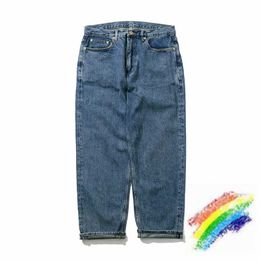 Men's Jeans Washed Blue Wtaps Pants Men Women 1 Top Quality Vintage Trousers H240508