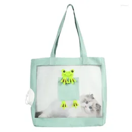 Cat Carriers Carrying Bag Pet Carrier Sling Shoulder Pouch Travel-Friendly Tote Breathable With Head Hole Canvas