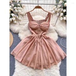 Casual Dresses Women Socialite Party Mini Dress For Summer Slim-fit Short A- Line Ponte Evening Female Ruffles Elegant