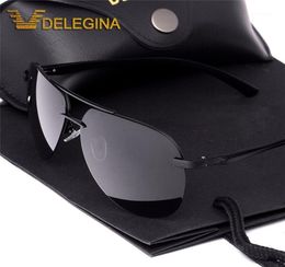 Mens Polarised Sunglasses Men Dark Sun Glasses Black Driving Shades With Case Gafas BF052B6560449