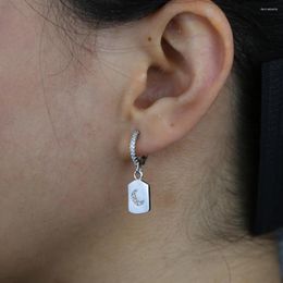 Dangle Earrings Wholesale Cute Lovely Charm Women Jewellery Geometric Square Moon Tag Drop Earring