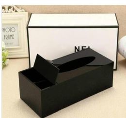 Classic acrylic Makeup cotton storage box cosmetic Multifunction storage Cotton tissue box Wedding Gift7747916