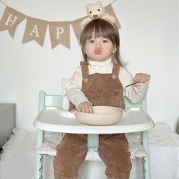 Pillow Children's Non-slip Dining Chair INS Nordic Style Baby Bear Print Stool Warm