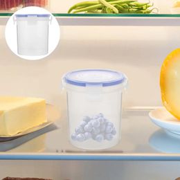 Storage Bottles 4 Pcs Food Container Oatmeal Cup Milk Jars Leak-proof Yogurt Fruit Small Water Lid Breakfast