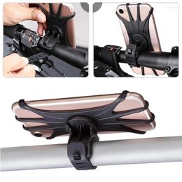 Stroller Parts Universal Baby Mobile Phone Holder Multifunctional Rotatable Pram Bicycle Silica Gel Stander Accessories