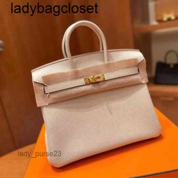 H hbirkins Genuine Grain Highend Womens Leather Portable Bag Top 2024 Lychee Bags High Togo Quality Cowhide Wome 6JGP