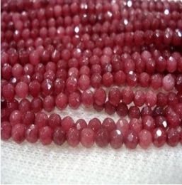 4mm Brazil Faceted Red Ruby Round Loose Beads Gemstone 150390392823689