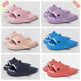 Shark Massage Bottom Slippers for Adult Couples Bathroom Slippers Shark blue shower black outdoor home Flip Flops rainbow fashion family eva trend 2024