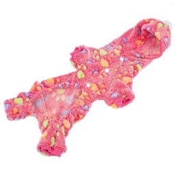 Dog Apparel Four Legs Warm Clothes Pets Pajamas Small Dogs Fall Decor Outdoor Flannel Preservation Costume