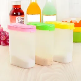 Storage Bottles Kitchen Spice Boxes Jar Double Lid Cereal Condiment Bean Bottle ContainerPlastic Food Seasoning Container