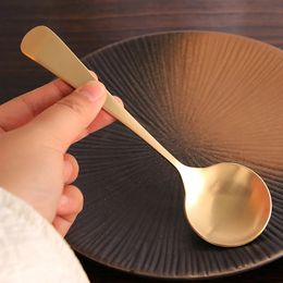 2 handmade pure copper spoons for cooking soups ladders home decor large desserts thickened kitchen 240506