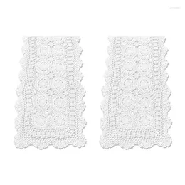 Table Cloth 2X Cotton Handmade Crochet Lace Runner White Rectangle Coffee Dresser Decor