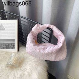 Designer Tote Jodie Handbags Venetabottegs Bag Knotted Cowhide Woven Female Handbag Purple Summer Wrinkled Cloud Bags