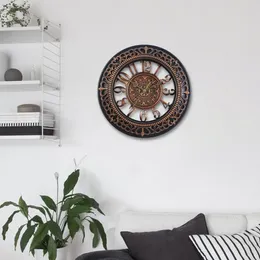 Wall Clocks European Hanging Non Ticking For Farmhouse Garden Office Living Room Decoration