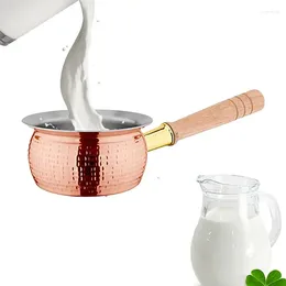 Pans 400ml Nonstick Small Saucepan Milk Warmer Pot Stovetop Chocolate Melting Pan Stainless Steel Butter For Coffee