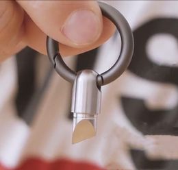 Tiny Cutting Hand Tool knives Portable Capsule Cutter Keychain Ring Sharp Tools Unboxing Opening Cans Stripping Stickers MYinf0662268409