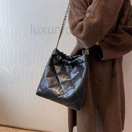 Ch Leather Purse tote designer bag cc Chain tote vintage Shopping bag bag Large Capacity Leather 22bag Garbage bag clutch Shoulder bags purses ladies luxury hand 6R1R