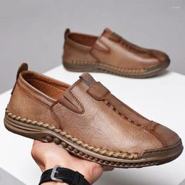 Casual Shoes Mens Dress Slip On Fashion Designer Formal Loafers Men Leather Wedding Man Work Social Business