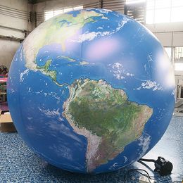 6m dia (20ft) with blower outdoor activities inflatable planets ball for advertising giant earth globe balloon for environmental protection