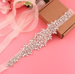 Wedding Sashes Bridal Gown Belt Rhinestone Ladies Pearl Accessories1175545