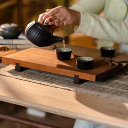 Tea Trays Japanese Style Wooden Tray Gongfu Ceremony Accessories Restaurant Coffee Storage